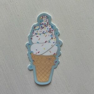 Living fully co ice cream sticker